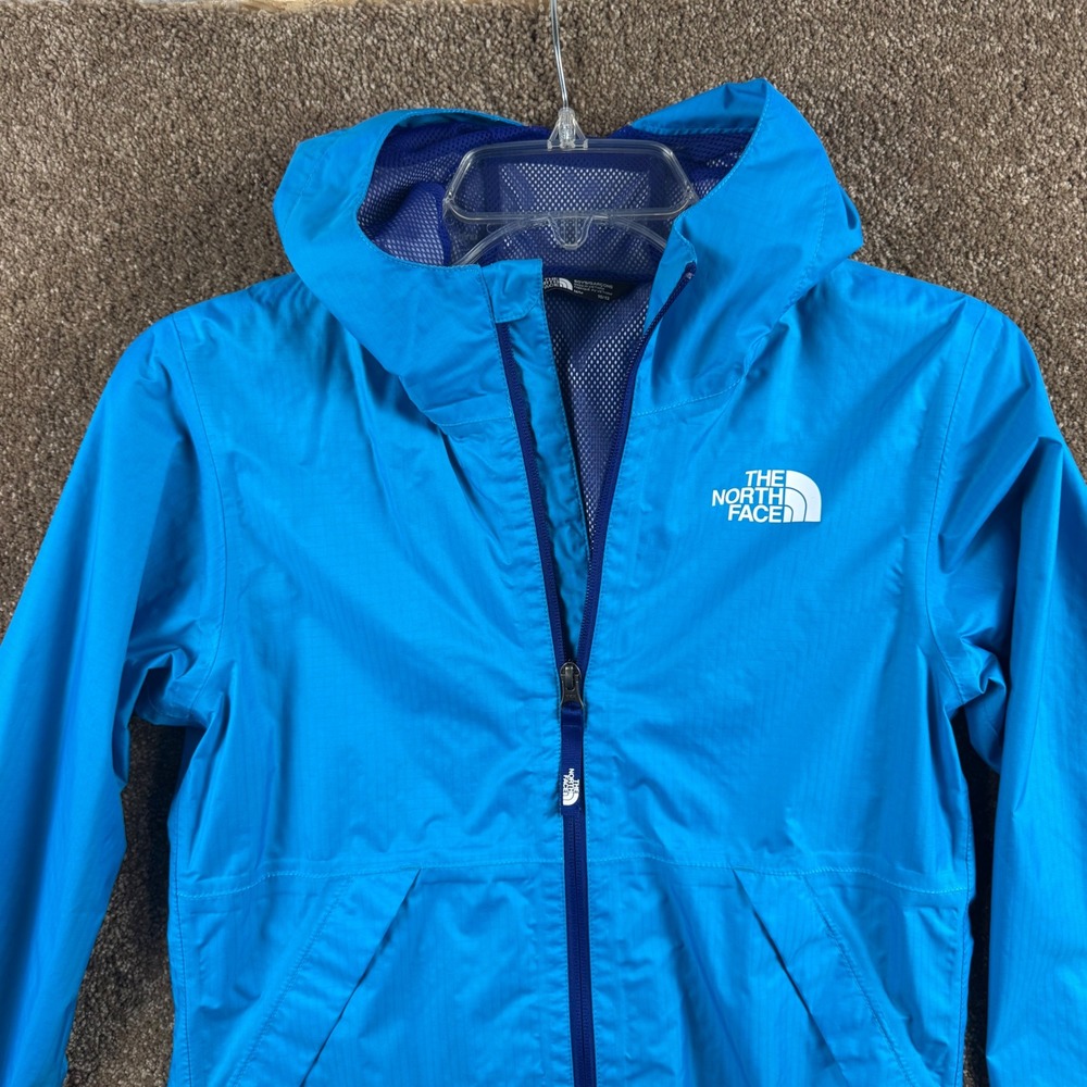 The North Face Boys Blue DryVent Rain Jacket Hooded Size M 10/12 - Picture 6 of 12